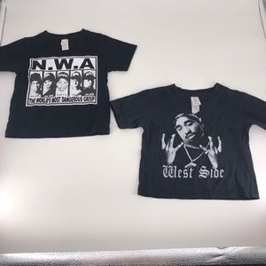 NWA & Tupac Black Tee